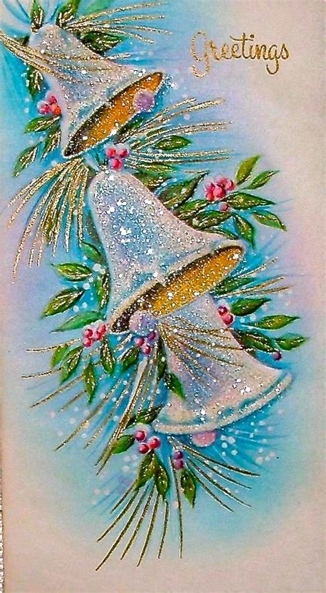 Remember Theselove The Glitter Vintage Christmas Greeting Cards