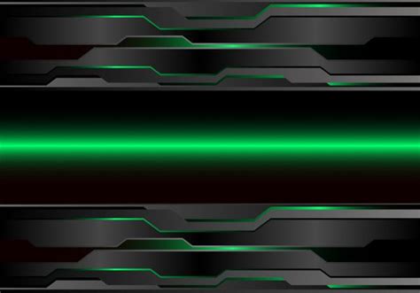 Abstract Green Light Metal Dark Futuristic Background