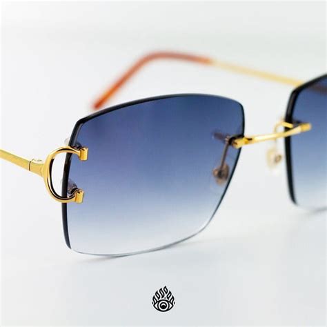 Cartier Big C Glasses With Platinum Detail And Grey Lens Ct0092o 002 All Eyes On Me