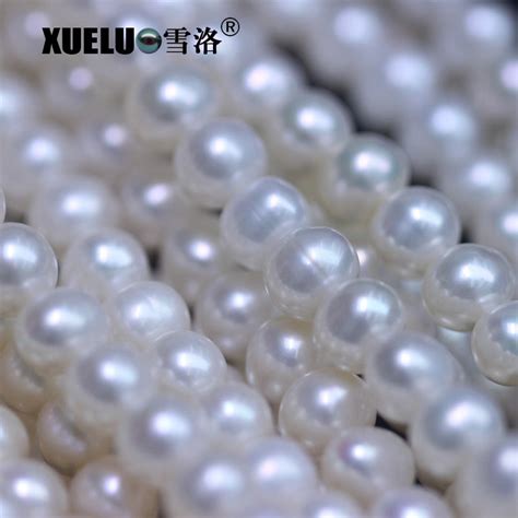 7 8mm Aa Round Real Pearl Material Natural Genuine Cultured Freshwater Strands Pearls For Diy