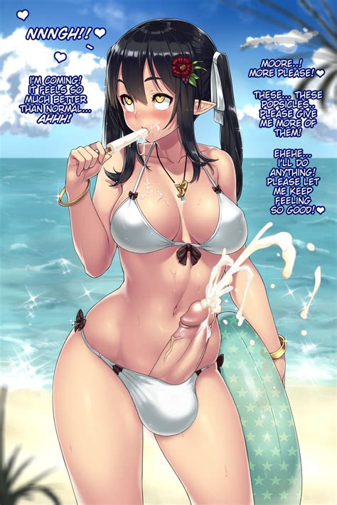 Rule 34 1futa Balls Beach Breasts Caption Clothed Clothing Cum Cum Inducing Popsicle Dialogue
