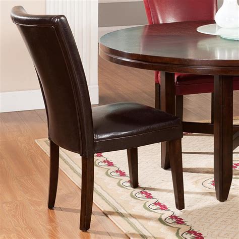 Parsons chairs have been around for ages. Steve Silver Hartford Contemporary Leather-Like Parsons ...