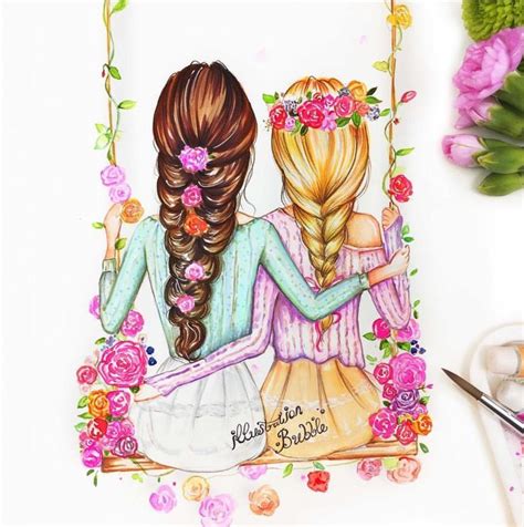 ⋆ ～ ～ ～ ～ ～ ～ ～ ～ ～ ⋆ why should i use the best friend feature? Imagen relacionada | Mejores amigas dibujo, Cómo dibujar ...