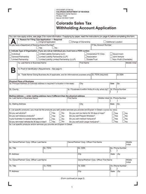 Colorado State Tax Withholding Form 2023 Printable Forms Free Online