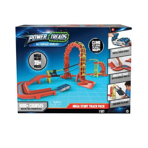 Wowwee Power Treads 70 Pc Mega Stunt Track Pack Spanning Over 3′ Long