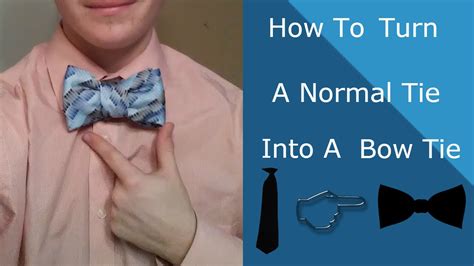 How To Tie A Bow Tie With A Normal Tie Youtube