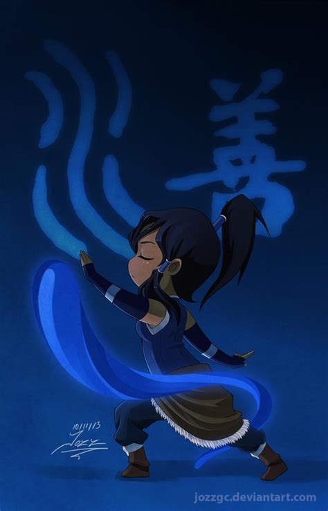 Chibi Korra Water Bender By Jozzgc On Deviantart