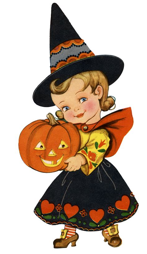 Download kids halloween clipart and use any clip art,coloring,png graphics in your website, document or presentation. 16 Cute Witch Halloween Pictures! - The Graphics Fairy
