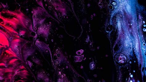 Blue Purple Black Paint Stains Spots Hd Abstract Wallpapers Hd