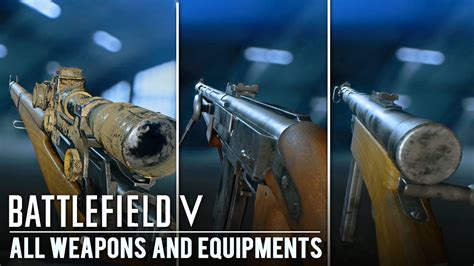 Battlefield 5 All Weaponsequipmentsgadgetsattachments All