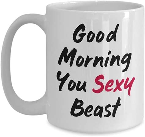 Funny Sassy Mug Good Morning You Sexy Beast Funny Saying