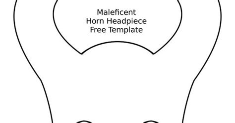 Free Pattern Template to Make Maleficent Horns Headpiece as a Headband