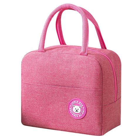 lunch bag large capacity waterproof fabric reusable lunch box container tote bag for office in