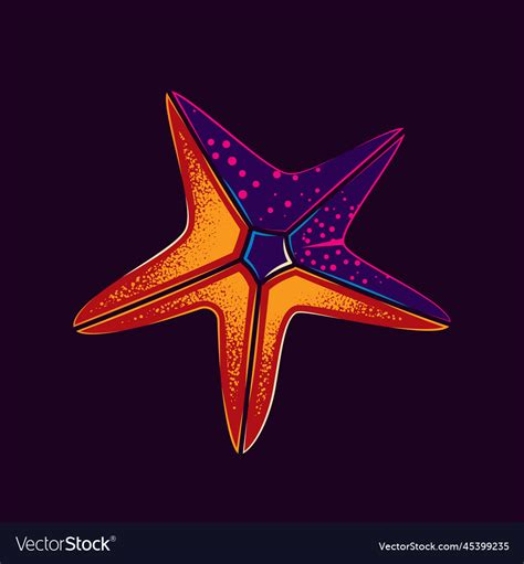 Abstract Starfish Royalty Free Vector Image Vectorstock