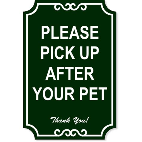 Pick Up Engraved Plastic Sign 18 X 12