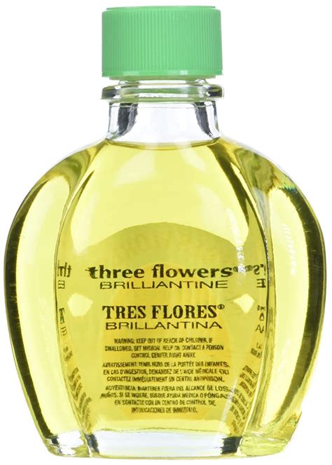 Tres Flores Three Flowers Brilliantine Liquid Hair Oil 4 Oz