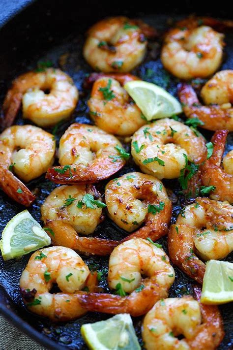 Easy And Quick Honey Garlic Shrimp Cooked In Skillet Asian Dinner