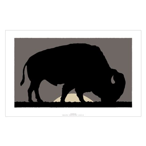Michael Schwab Studio Graphic Illustration Bison Photo Poster Art