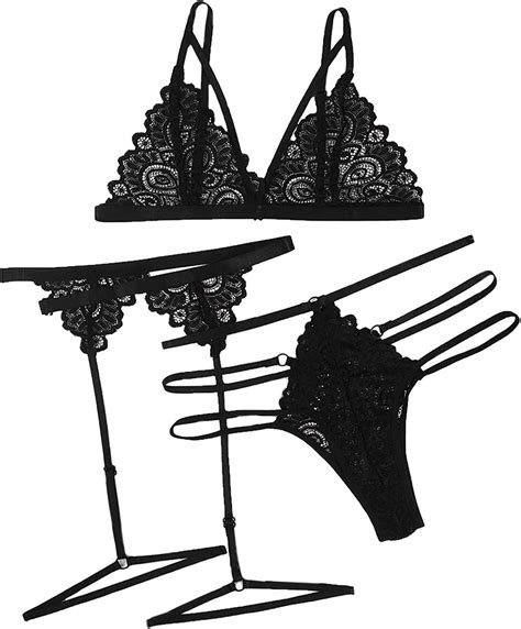 Morran Erotische Dessous Set Damen Reizwäsche Reizwäsche Set Push Up Erotik Strapse Set