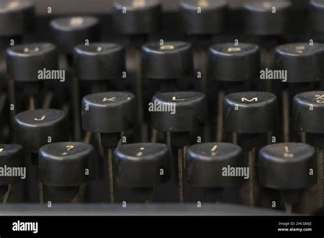 Vintage Typewriter Keyboard Letters High Resolution Stock Photography