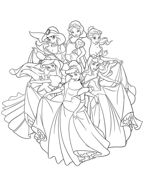 Unleash Your Creativity With Printable Disney Princess Coloring Pages Education