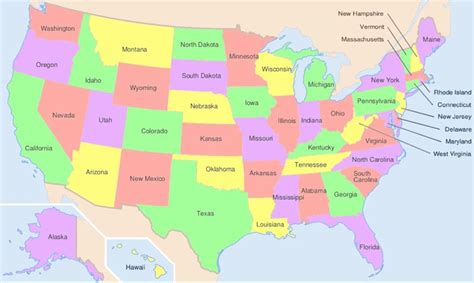 Us Map United States Of America Map Usa Map Map