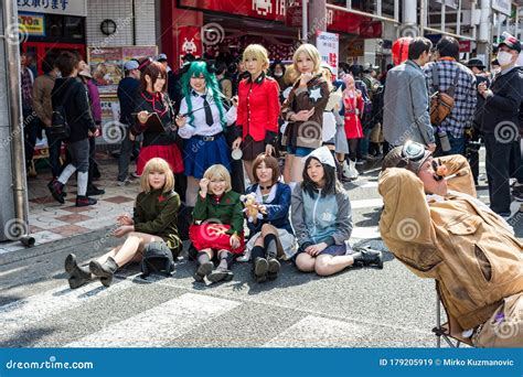 Nipponbashi Street Festa Cosplay Festival In Osaka Japan Editorial