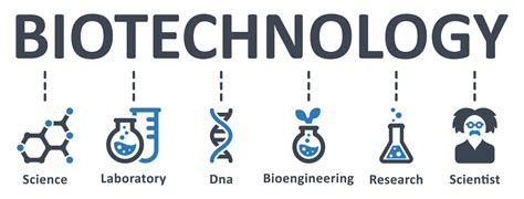 Biotechnology Icon Vector Illustration Biotechnology Science