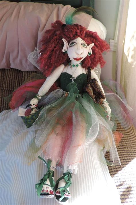 Ooak Needle Sculpted Cloth Fairy Doll 100 Handmade Cloth Fairy