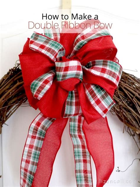 How To Make A Christmas Bow With Ribbon