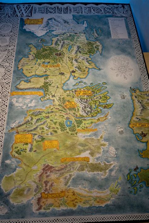 Hand Drawn Westeros Map 2 By Klaradox A Song Of Ice And Fire