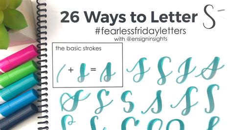 How To Hand Letter S In 26 Lettering Styles Youtube