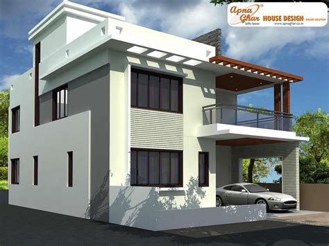 Modern Beautiful Duplex House Design - Home Decorating Ideas