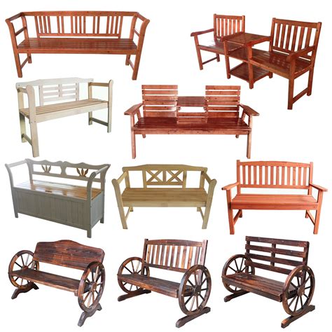 Outdoor dining chairs outdoor lounge chairs. FoxHunter 2/3 Seater Wooden Bench Chair Table Outdoor ...