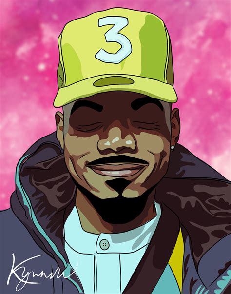 Chance The Wrapper Rapper Art Cartoon Art Music Poster