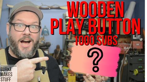 Diy Wooden Play Button 1000 Youtube Subscribers Youtube