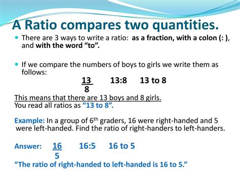 Chapter 8 Exploring Ratios Ppt Download