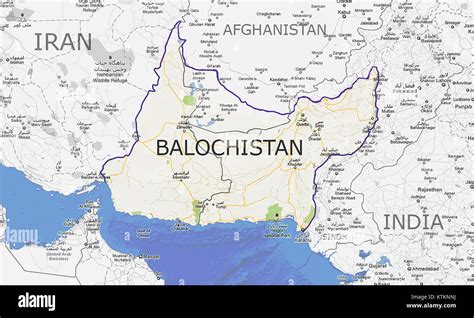 Balochistan Map Stock Photo Alamy