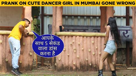 mujhe aapke saath 5 second wala dance karna hai prank on cute girl in mumbai by kapish jangra