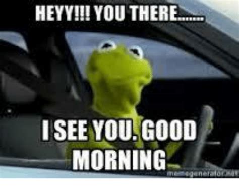 Heyy You There I See You Good Morning Kermit The Frog Meme On Meme