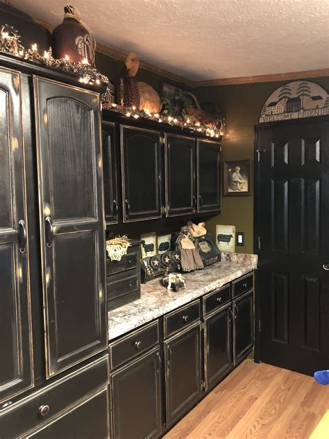 13 Clever Tricks Of How To Craft Rustic Black Cabinets Antique