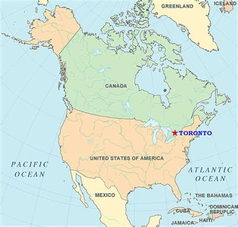 Toronto On Map Color 2018