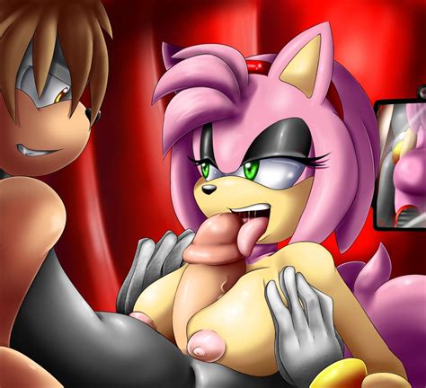 Rule 34 Amy Rose Anthro Areola Big Breasts Breasts Color Erect