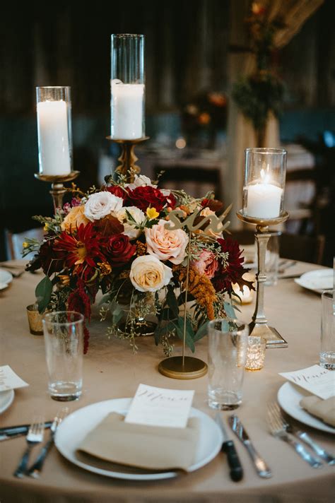 Creating Stunning Fall Wedding Centerpieces For Round Tables Table