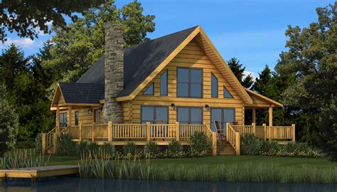 Just under 1500 square feet this log home plan is perfect for small families. "The Rockbridge: Log Cabin Kit - Plans & Information" is ...