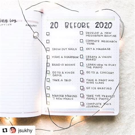 Nice 20 Before 2020 Bullet Journal Minimal Weekly Spread Dotted Page