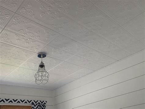 Trims for shower wall pvc panels and cladding, ceiling panels 5mm/6mm. Ivy Leaves - Styrofoam Ceiling Tile - 20″x20″ - #R37 ...