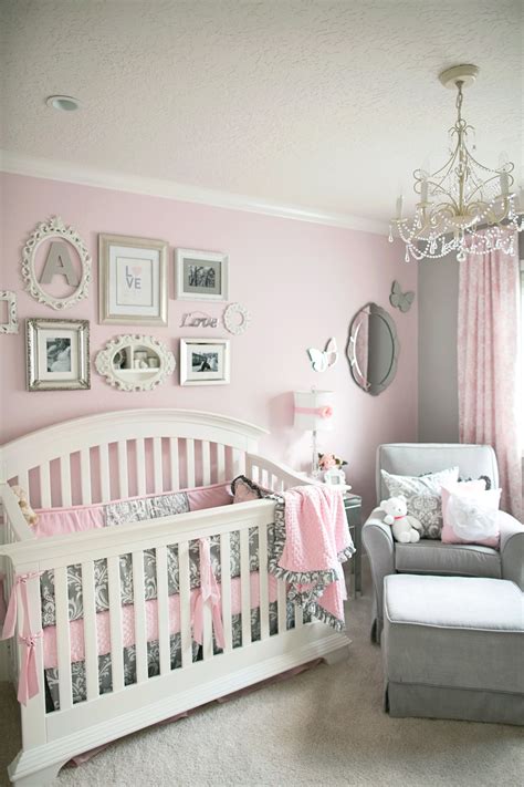 Soft And Elegant Gray And Pink Nursery Project Nursery