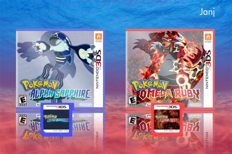 Pokémon Omega Ruby And Alpha Sapphire Box Art Cover
