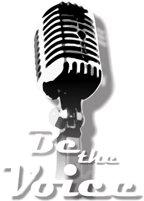 Download The Voice Logo Png Mic Stencil Png Image With No Background